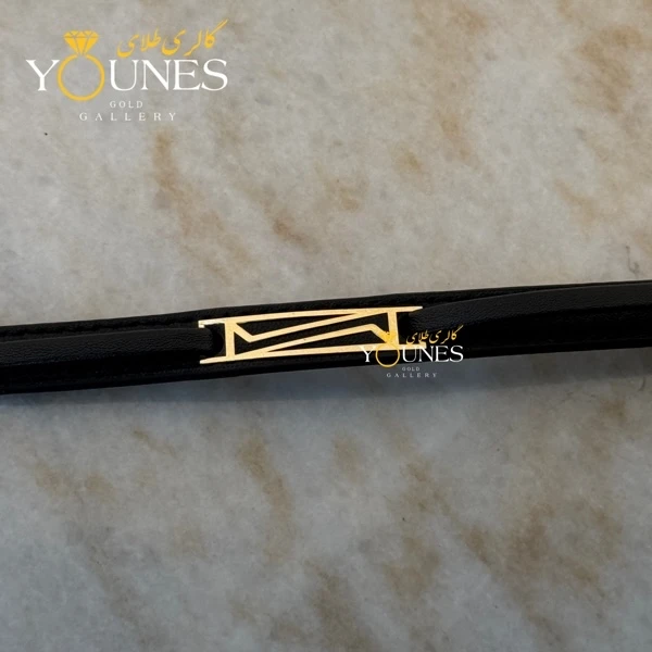 دستبند طلا چرم مردانه L119